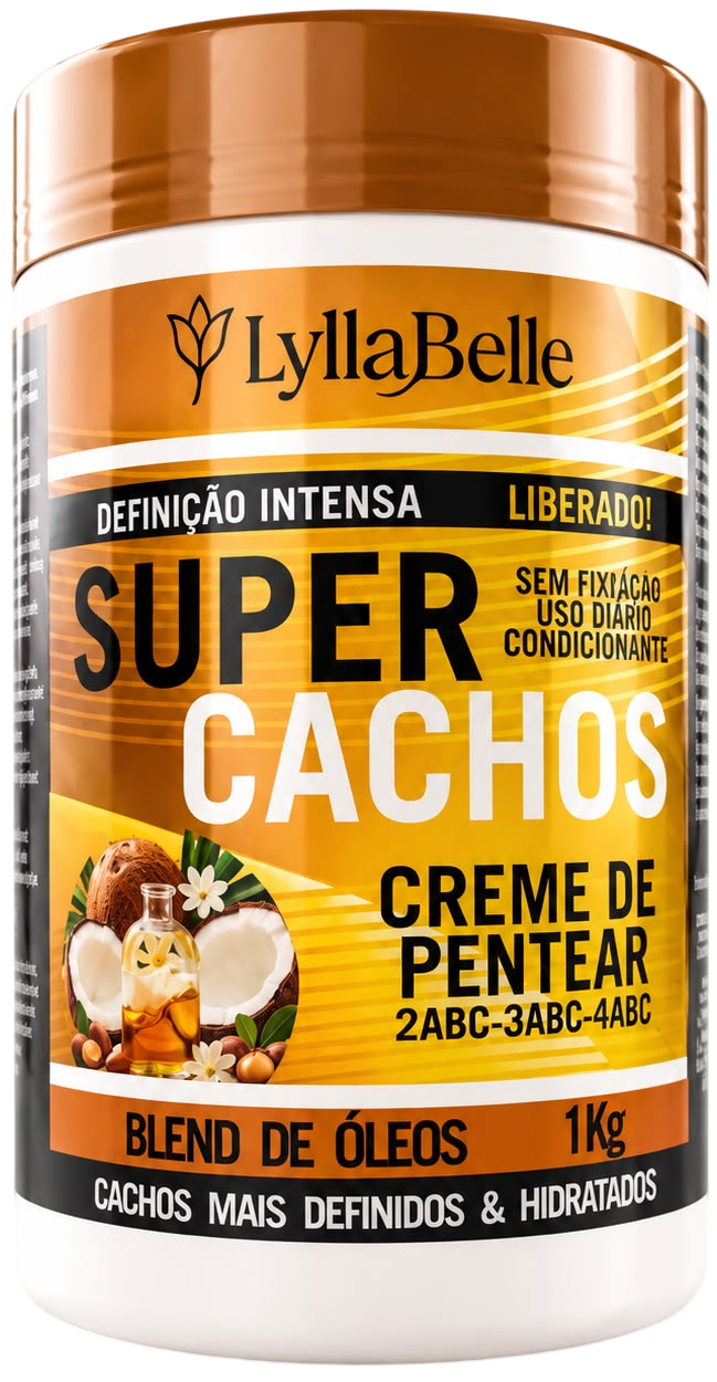 Creme de Pentear Lylla Belle Super Cachos Definição Intensa 1kg