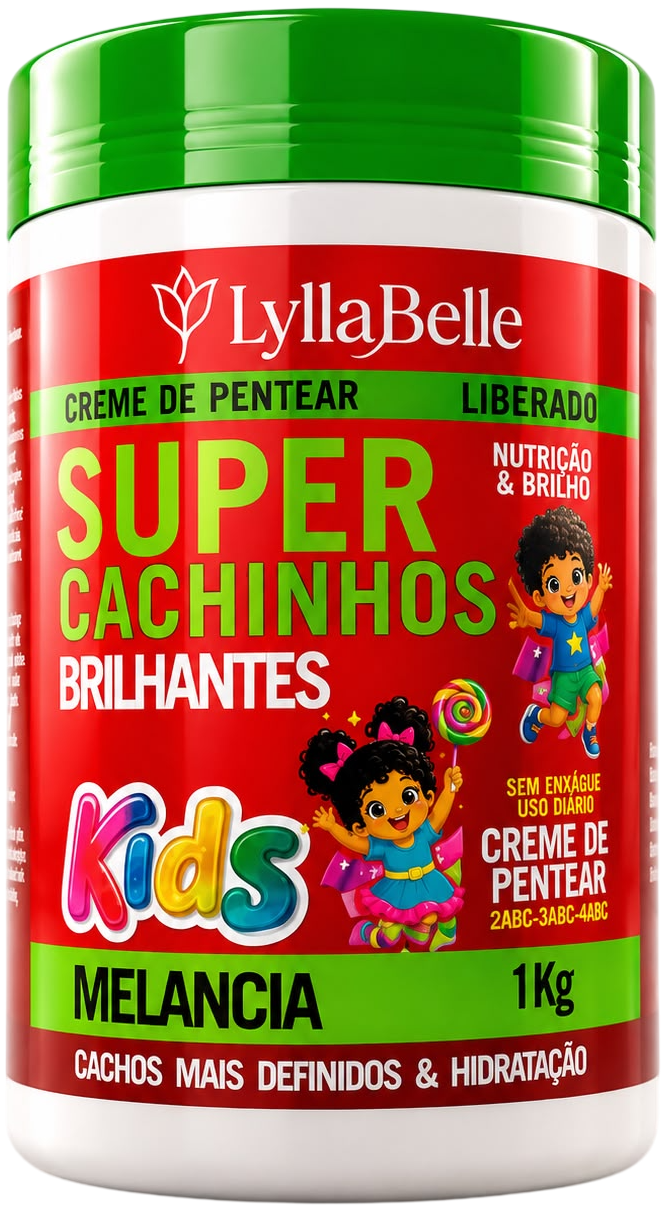 Ativador de Cachos Lylla Bella Kids Super Cachinhos 1kg