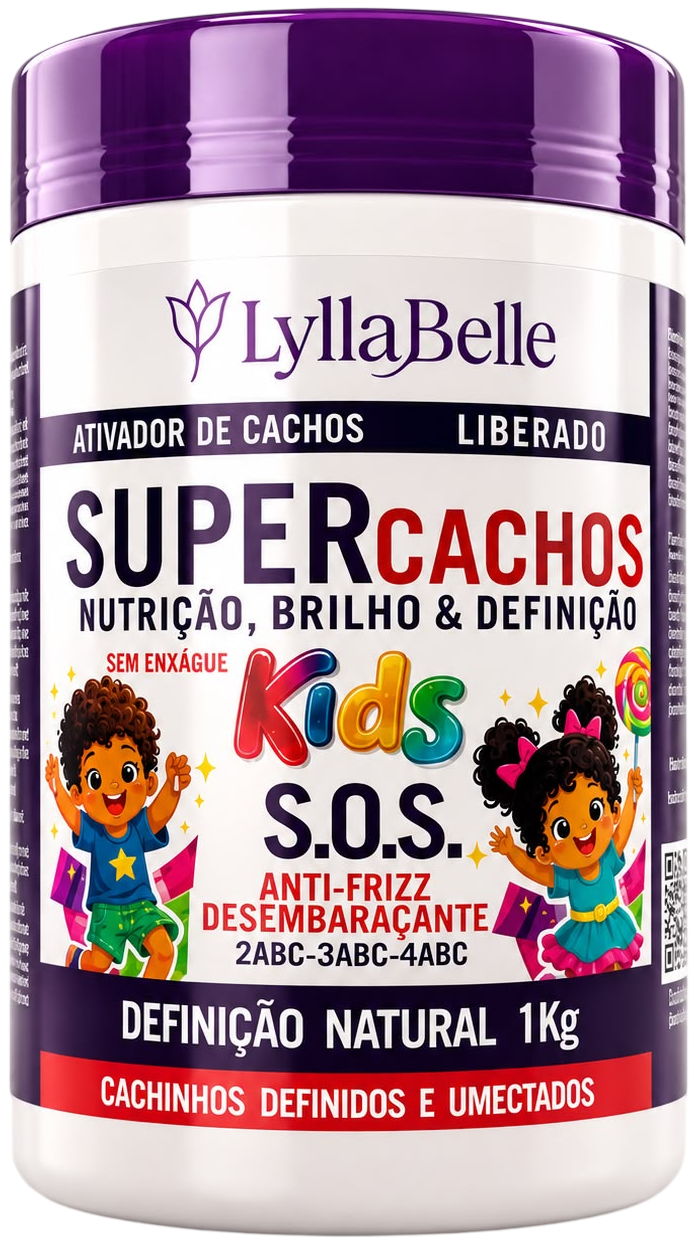 Ativador de Cachos Lylla Belle Kids Sos Super Cachos 1kg