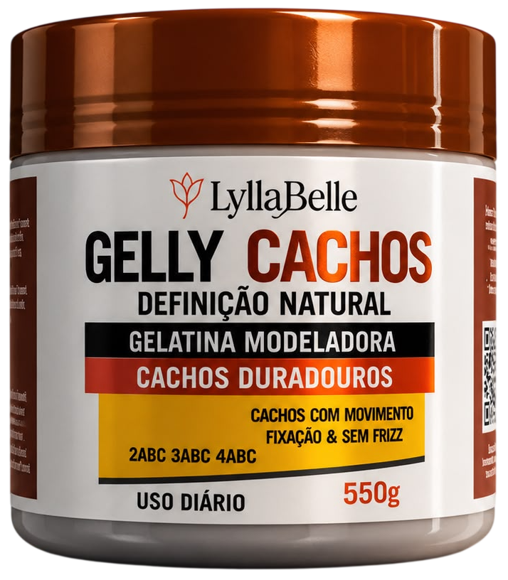 Gelatina Lylla Belle Gelly Cachos Definição Natural 550g