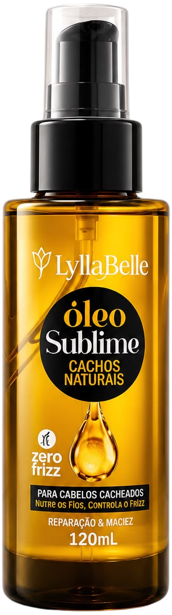 Óleo Sublime Lylla Belle Cachos Naturais Zero Frizz 120ml