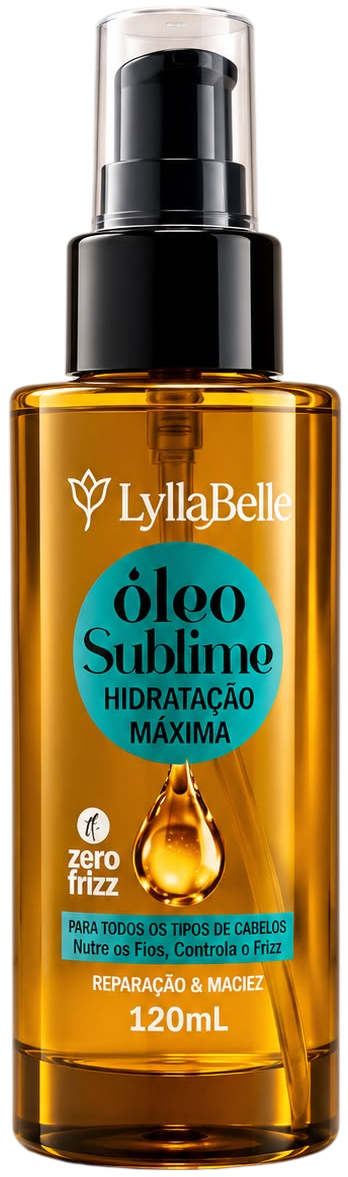 Óleo Sublime Lylla Belle Todos os Tipos de Cabelos Zero Frizz 120ml
