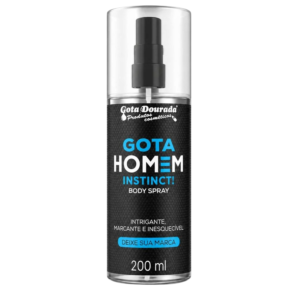 Body Spray Gota Dourada Gota Homem Instinct 200ml
