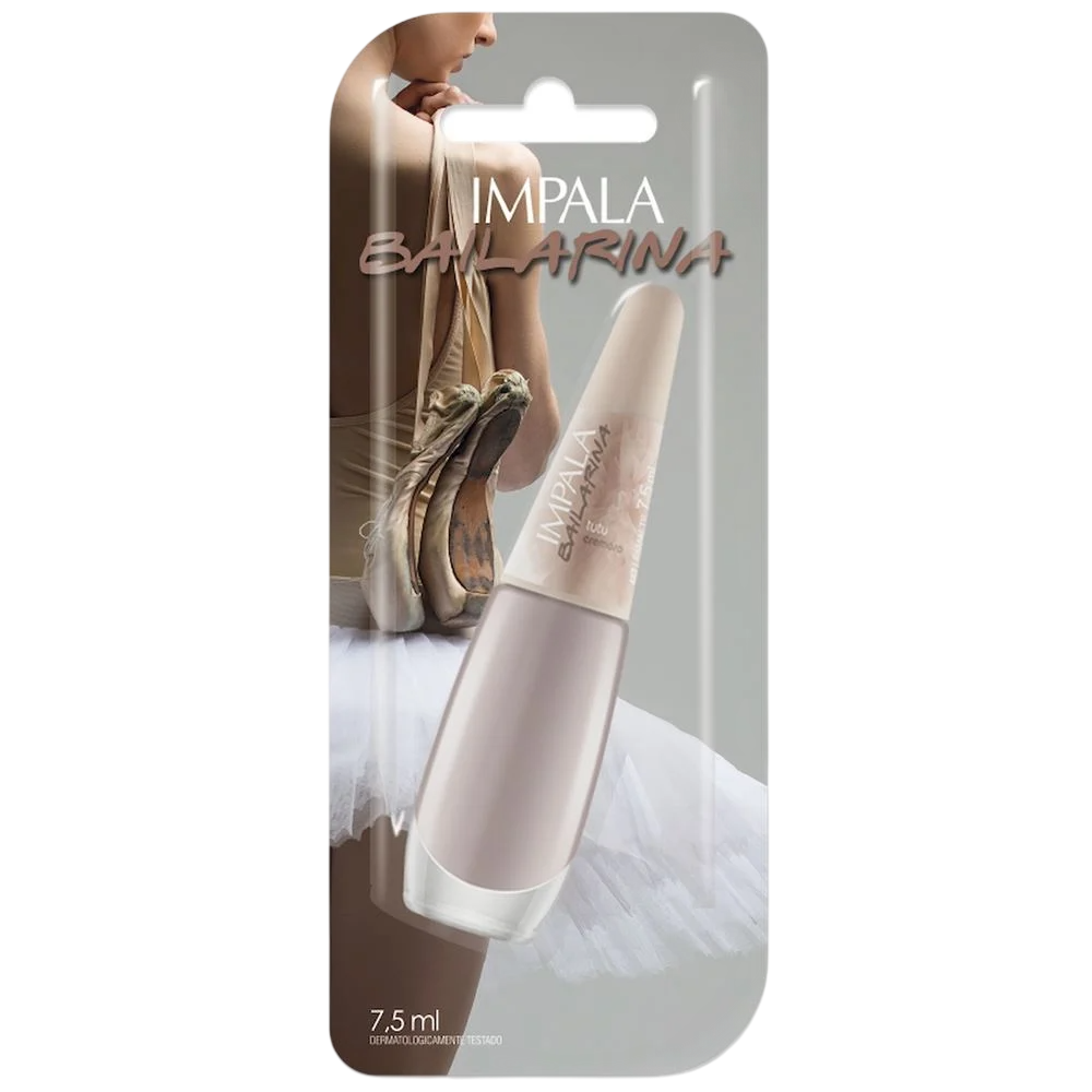 Esmalte Cremoso Impala Bailarina Tutu 7,5ml Blister - (6 Unidades)