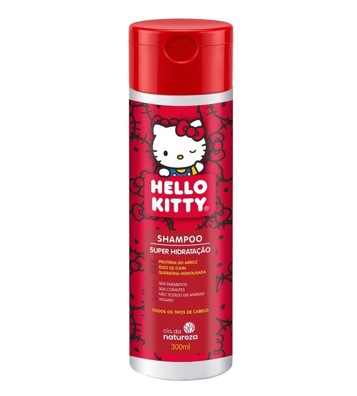 Shampoo Cia da Natureza Hello Kitty Super Hidratação 300ml