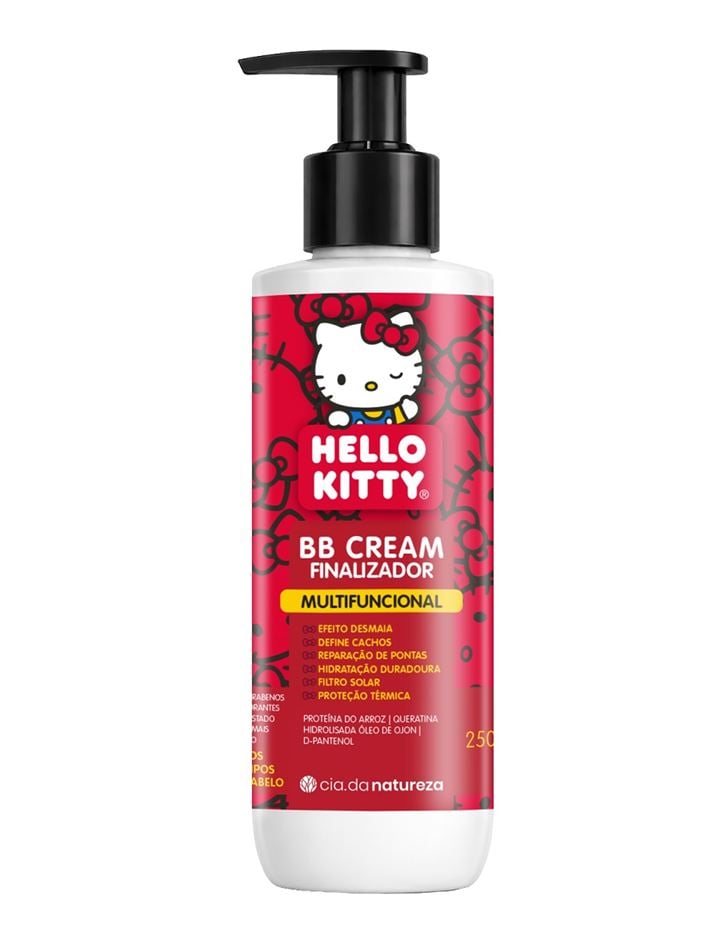 BB Cream Finalizador Cia da Natureza Hello Kitty 250ml