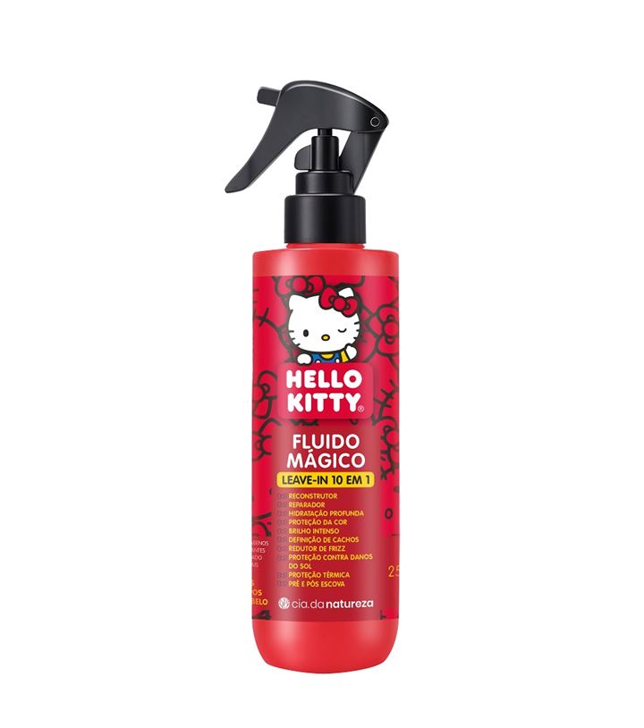 Fluído 10 em 1 Cia da Natureza Hello Kitty Mágico 250ml
