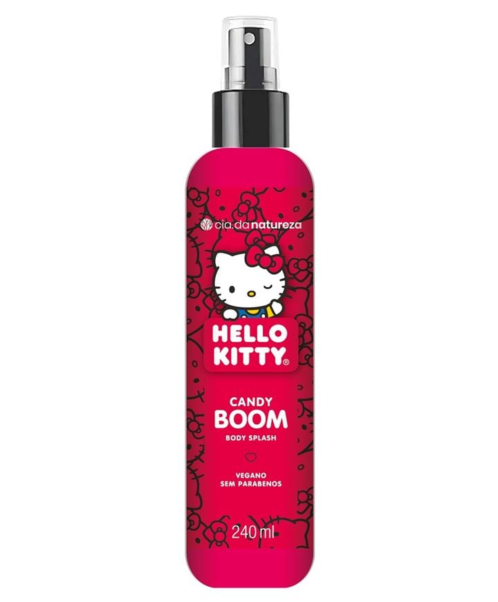 Body Splash Cia da Natureza Hello Kitty Candy Boom 240ml