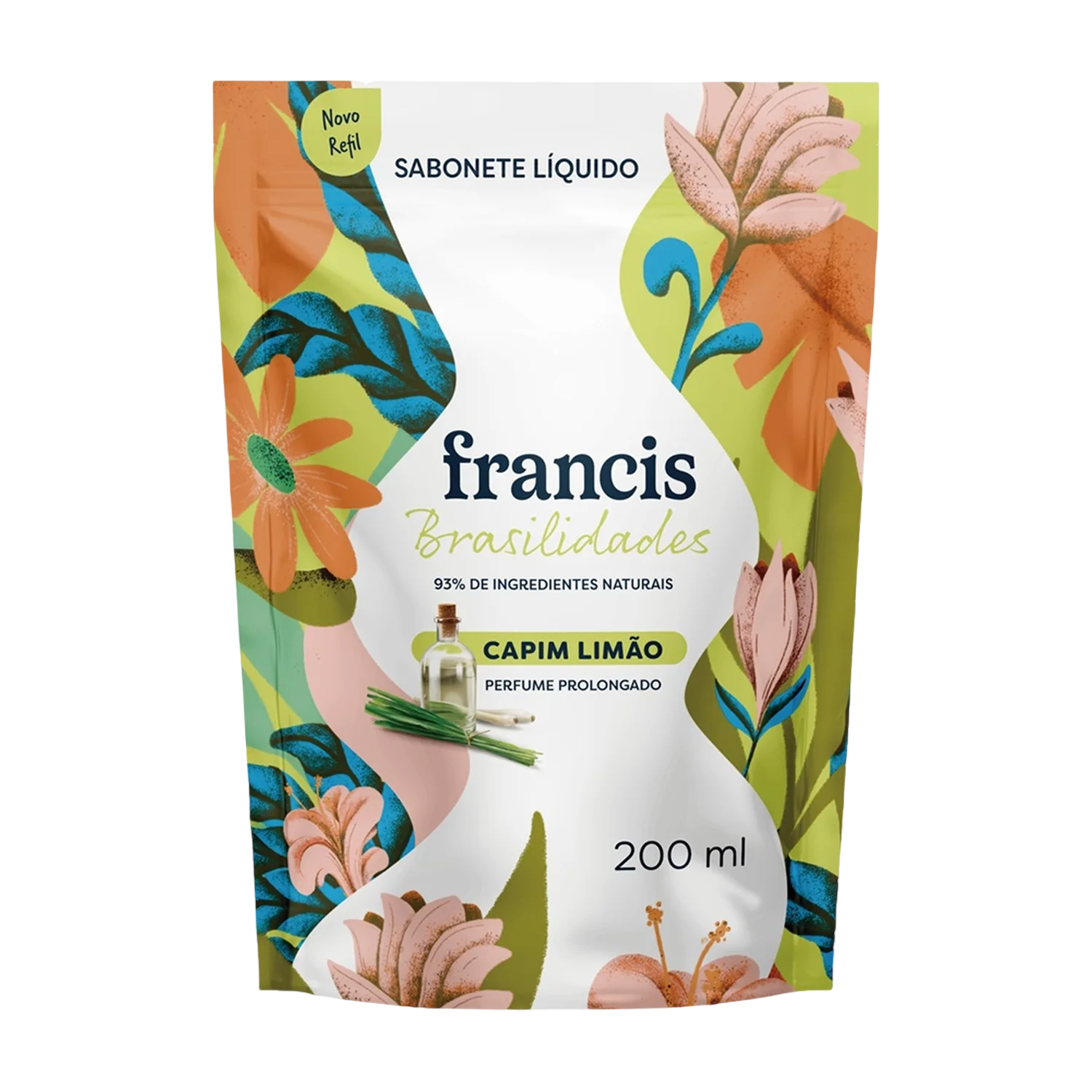Sabonete Líquido Francis Brasilidades Limão 200ml Refil