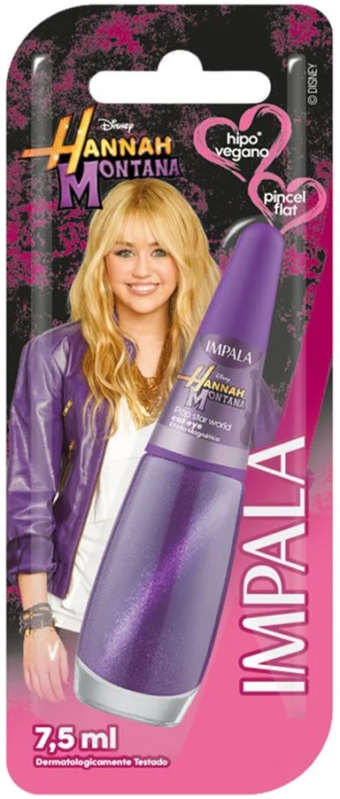 Esmalte Cremoso Impala Disney Channel Cat Eye Pop Star Word 7,5ml Blister - (6 unidades)