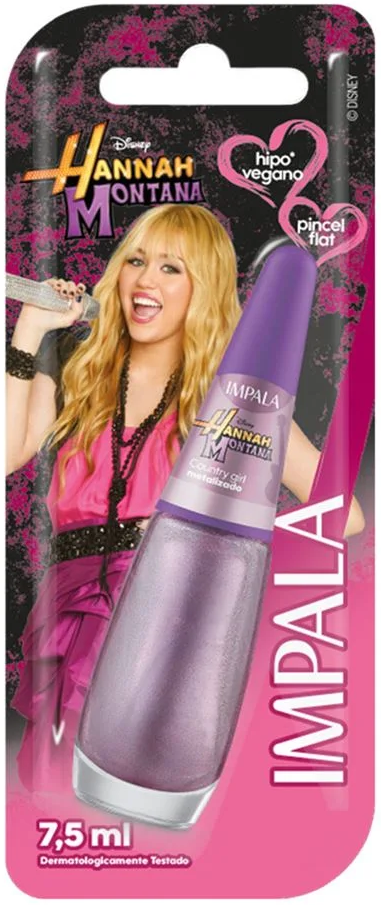 Esmalte Cremoso Impala Disney Channel Metalizado Country Girl 7,5ml Blister - (6 unidades)