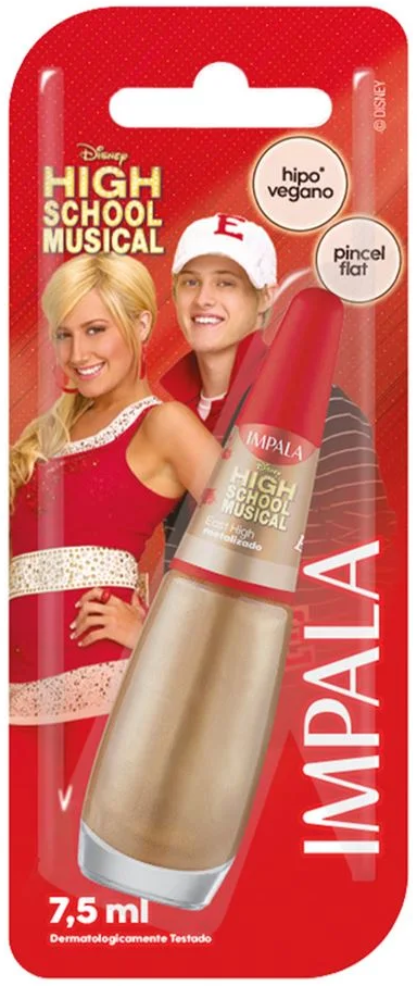 Esmalte Cremoso Impala Disney Channel Metalizado East High 7,5ml Blister - (6 unidades)