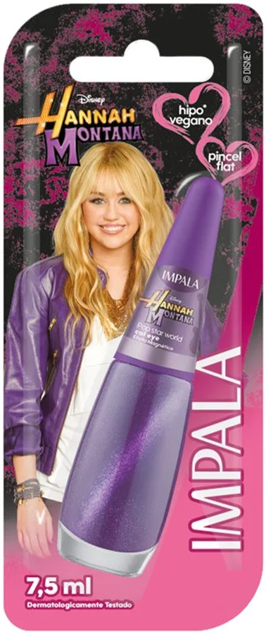 Esmalte Cremoso Impala Disney Channel Cat Eye Seu Lado Magico 7,5ml Blister - (6 unidades)