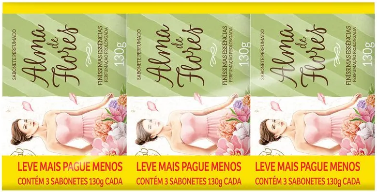 Kit Leve Mais e Pague Menos Sabonete em Barra Senador Alma De Flores - 3 Unidades