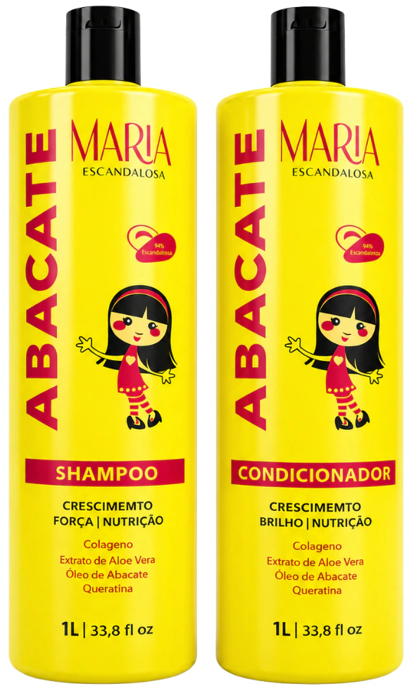 Kit Shampoo+ Condicionador Maria Escandalosa Abacate 1L