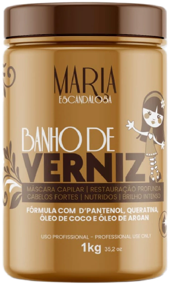 Máscara Capilar Banho De Verniz Maria Escandalosa 1kg