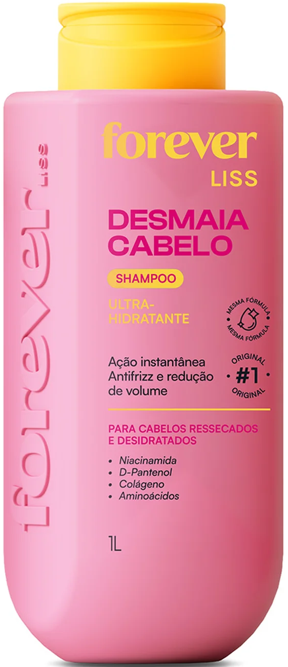 Shampoo Desmaia Cabelo Forever Liss 1L