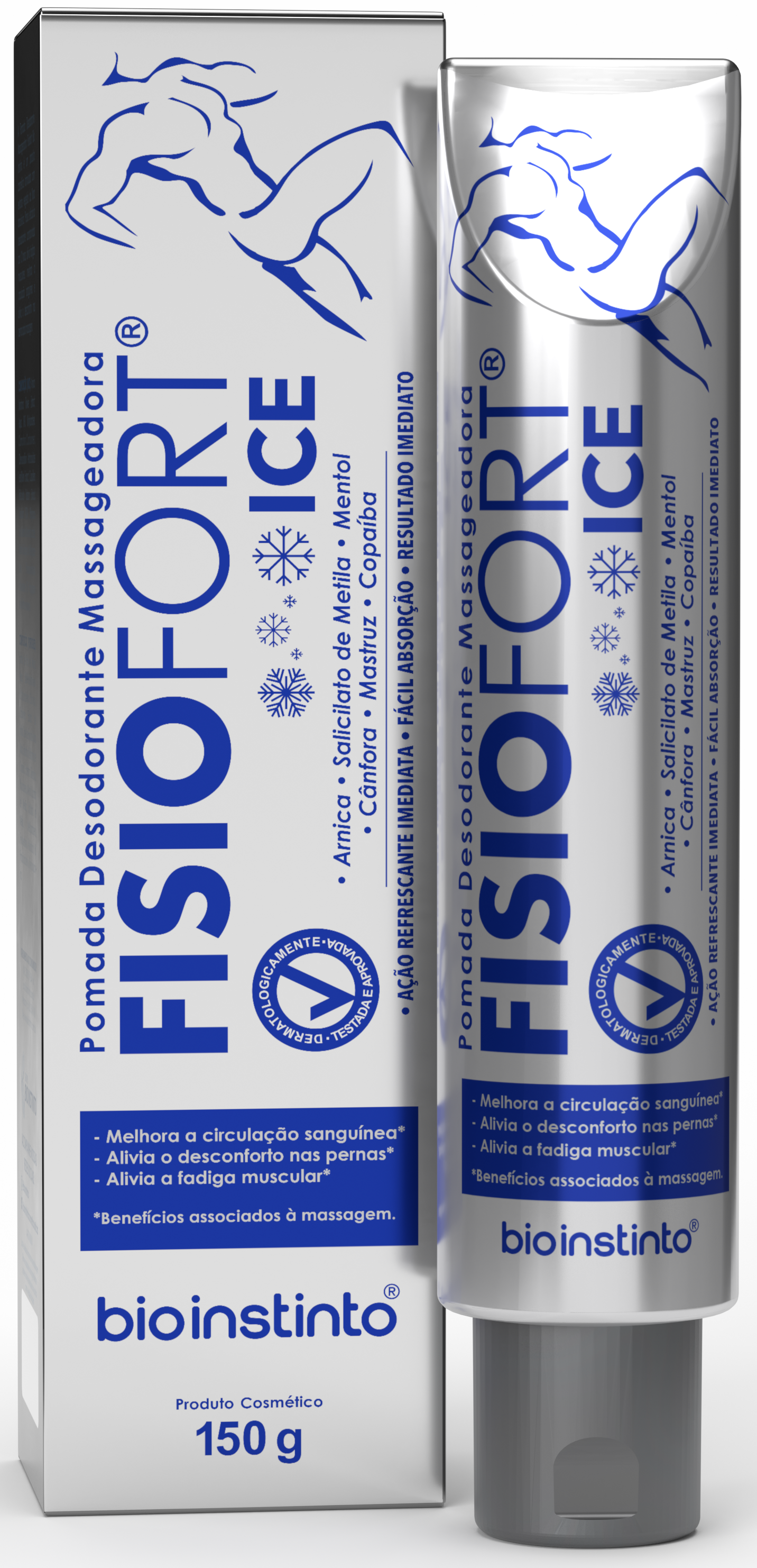 Pomada Massageadora Bio Instinto Fisiofort Ice 150g
