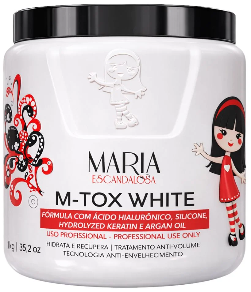 Máscara Capilar Mtox white Maria Escandalosa 1kg.