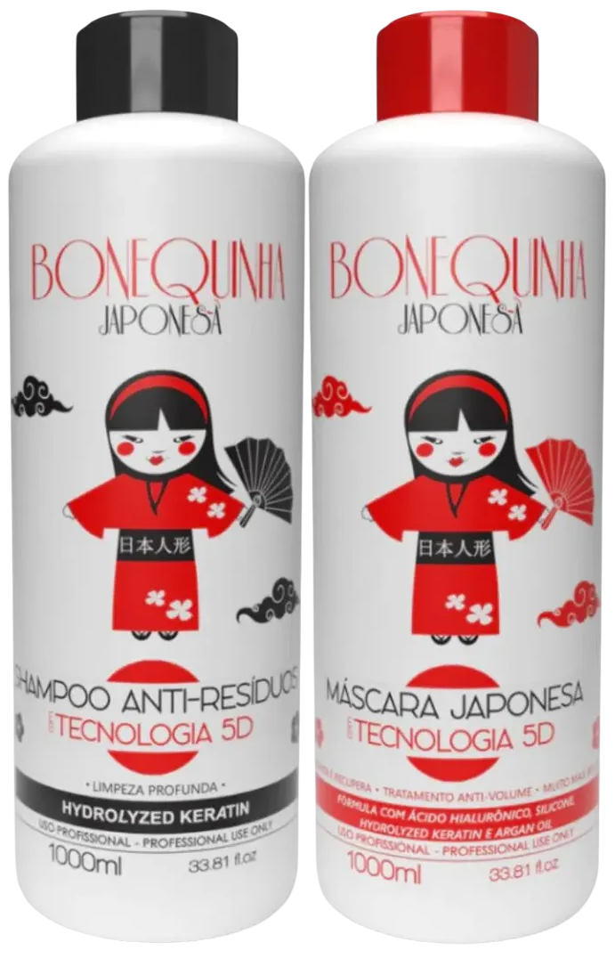 Kit Shampoo 1000ml + Máscara 1kg Maria Escandalosa Japonesa Orgânico.