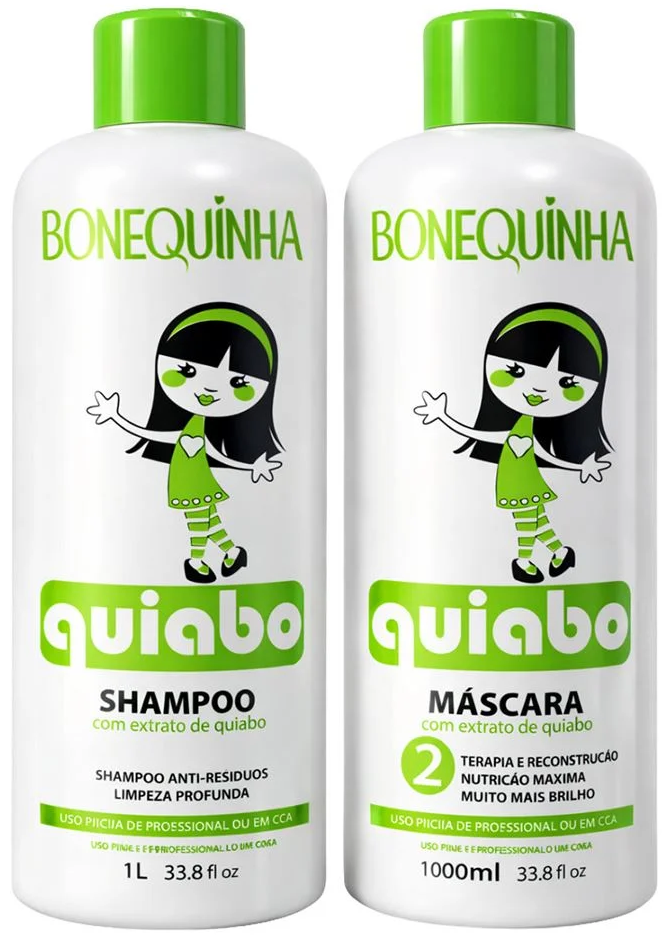 Kit Shampoo + Máscara Maria Escandalosa Quiabo 1l.