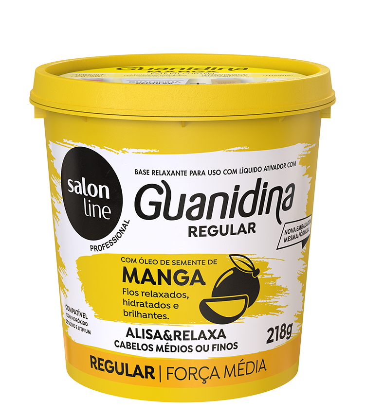 GUANIDINA SALON LINE ÓLEO SEMENTE DE MANGA ALISA E RELAXA  218GR