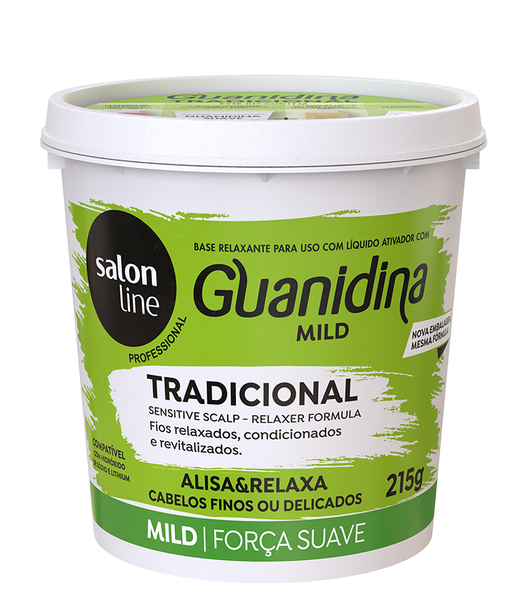 GUANIDINA SALON LINE TRADICIONAL MILD ALISA E RELAXA  215GR