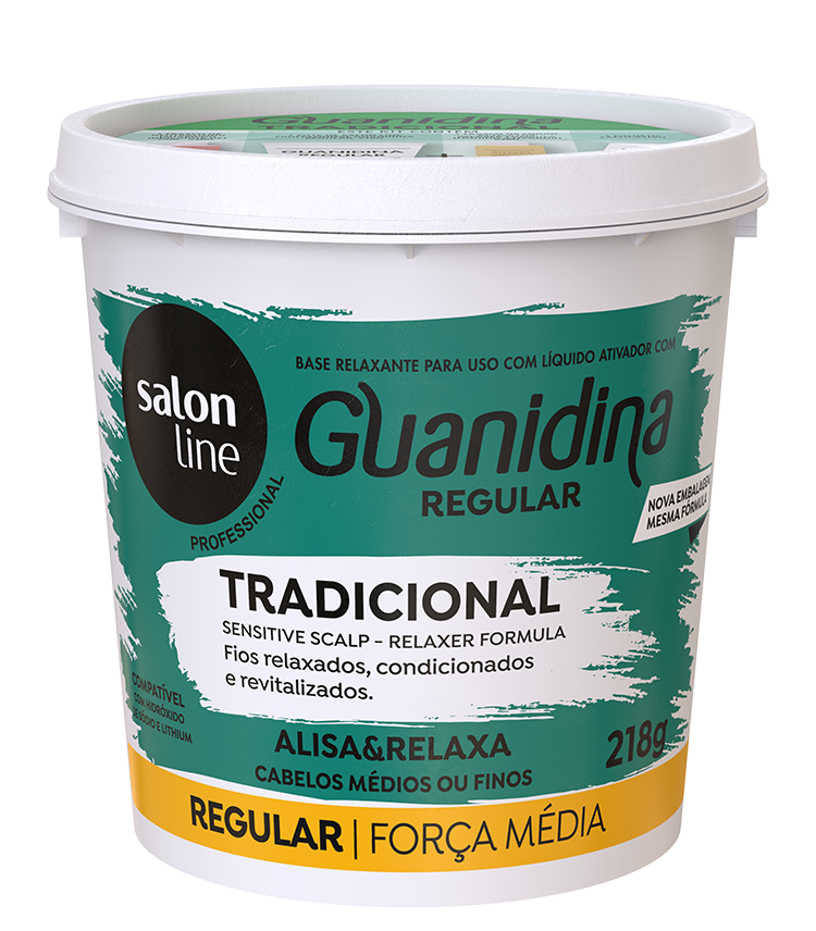 GUANIDINA SALON LINE TRADICIONAL REGULAR ALISA E RELAXA  218GR