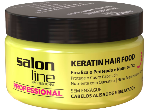 KERATIN SALON LINE HAIR FOOD NUTRITION POMADA  195G