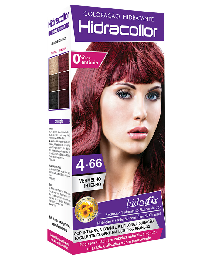 HIDRACOLLOR KIT VERMELHO INTENSO 4.66   