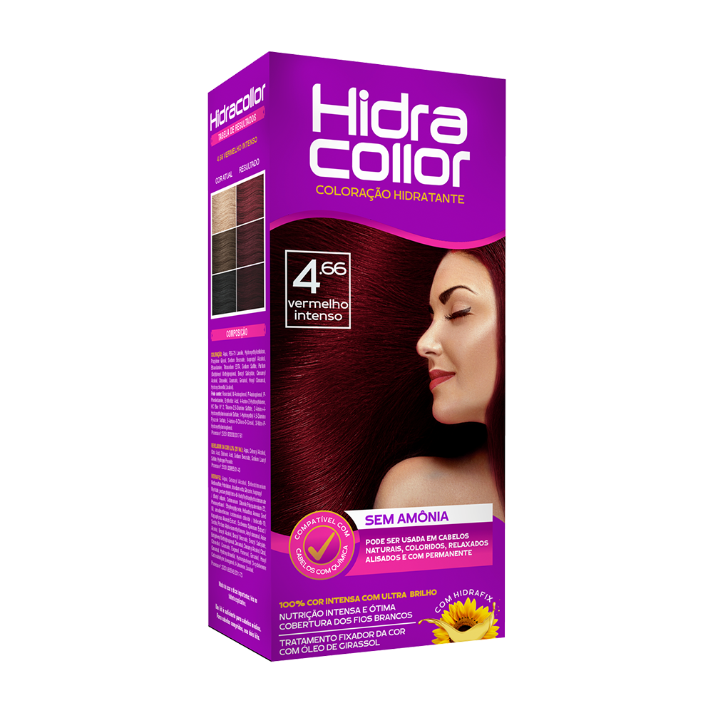 Coloração Hidracollor Vermelho Intenso 4.66   