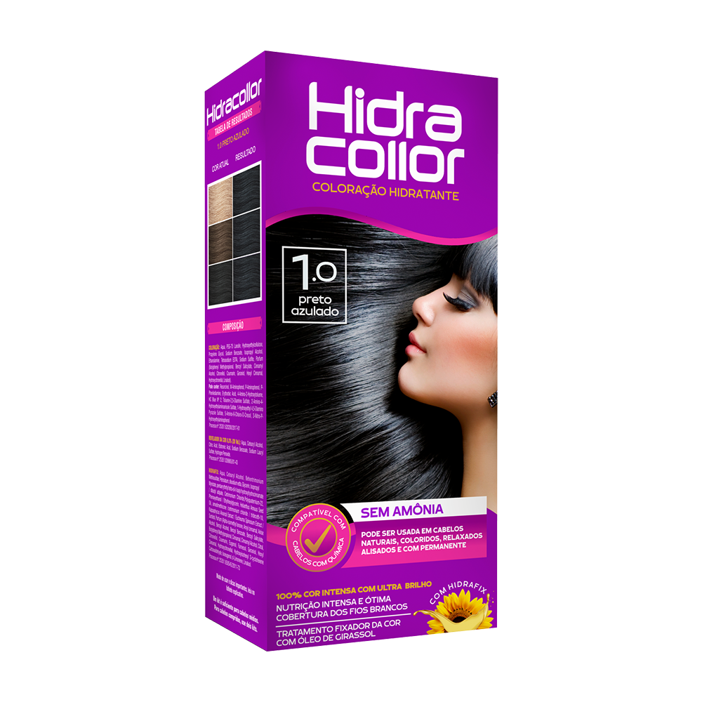 Coloração Hidracollor Preto Azulado 1.0