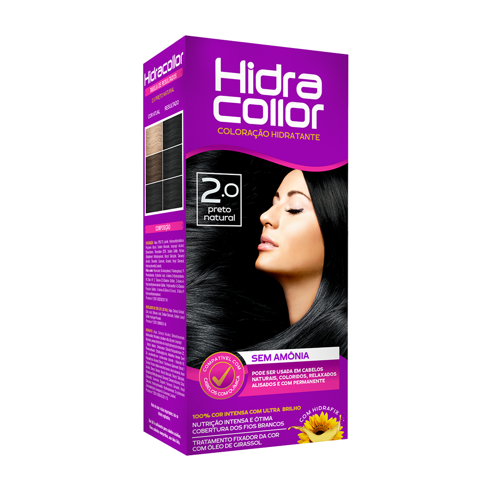 Coloração Hidracollor Preto Natural 2.0