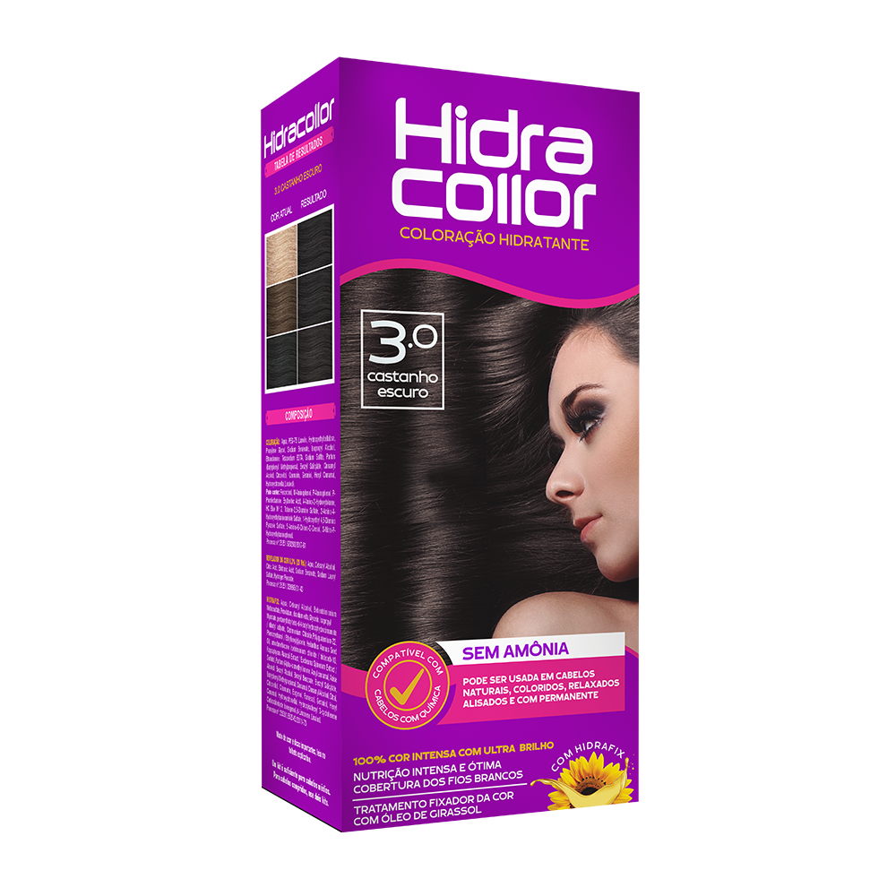 Coloração Hidracollor Castanho Escuro 3.0