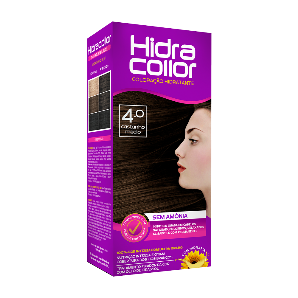 Coloração Hidracollor Castanho Médio 4.0      