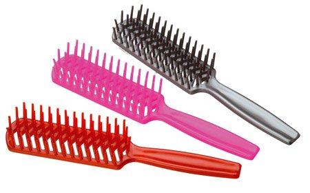 ESCOVA P/CABELO PLÁSTICA JACARÉ SIMPLES