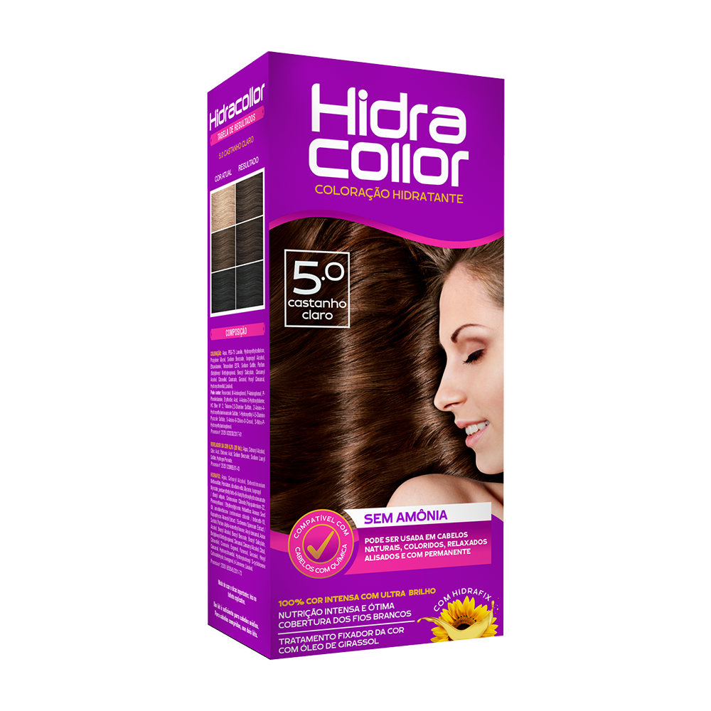 Coloração Hidracollor Castanho Claro 5.0      