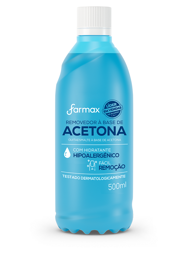 REMOVEDOR COM ACETONA FARMAX 500ML