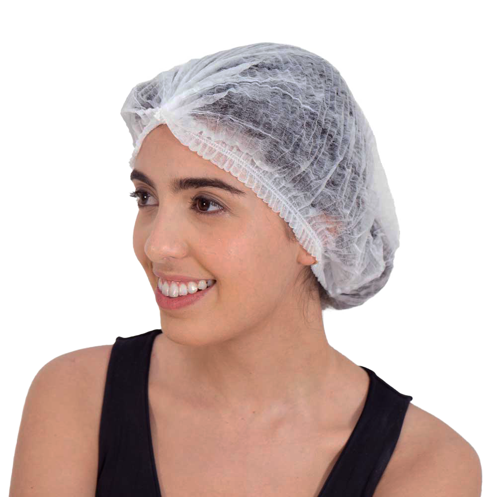 Touca Descartável Santa Clara Não Tecido Branca 5 Unidades Ref. 735