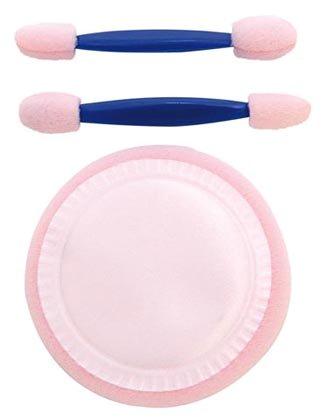 CONJUNTO ESPUMA P/PÓ, APLICADOR DE SOMBRA