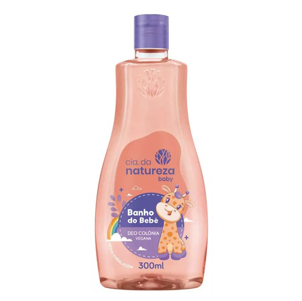 DEO COLÔNIA VEGANA CIA DA NATUREZA BANHO DO BEBÊ 300ML