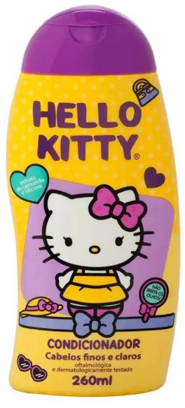 CONDICIONADOR HELLO KITTY CABELOS FINOS E CLAROS 260ML