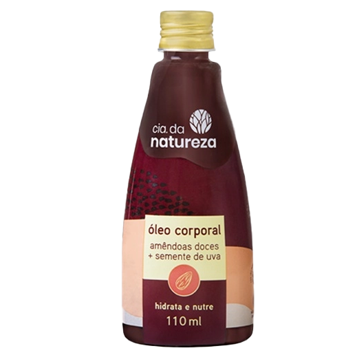 ÓLEO CORPORAL CIA DA NATUREZA AMÊNDOAS DOCE + SEMENTE DA UVA 110ML