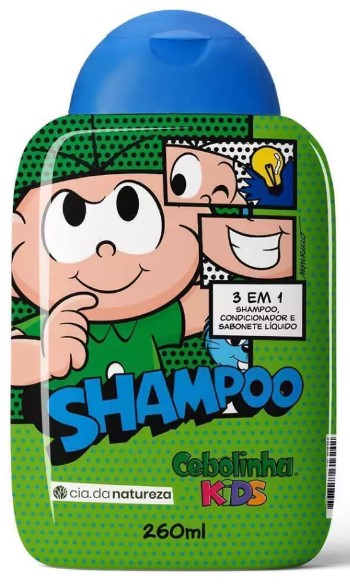 SHAMPOO 3EM1 CIA DA NATUREZA CEBOLINHA KIDS 260ML