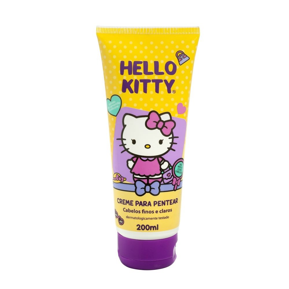 CREME DE PENTEAR HELLO KITTY FINOS E CLAROS 200M