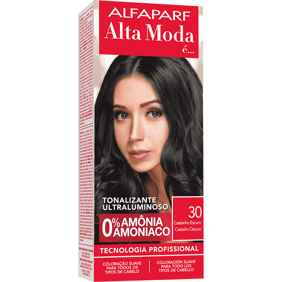 TONALIZANTE ALFAPARF ALTA MODA 3.0 CASTANHO ESCURO 120G