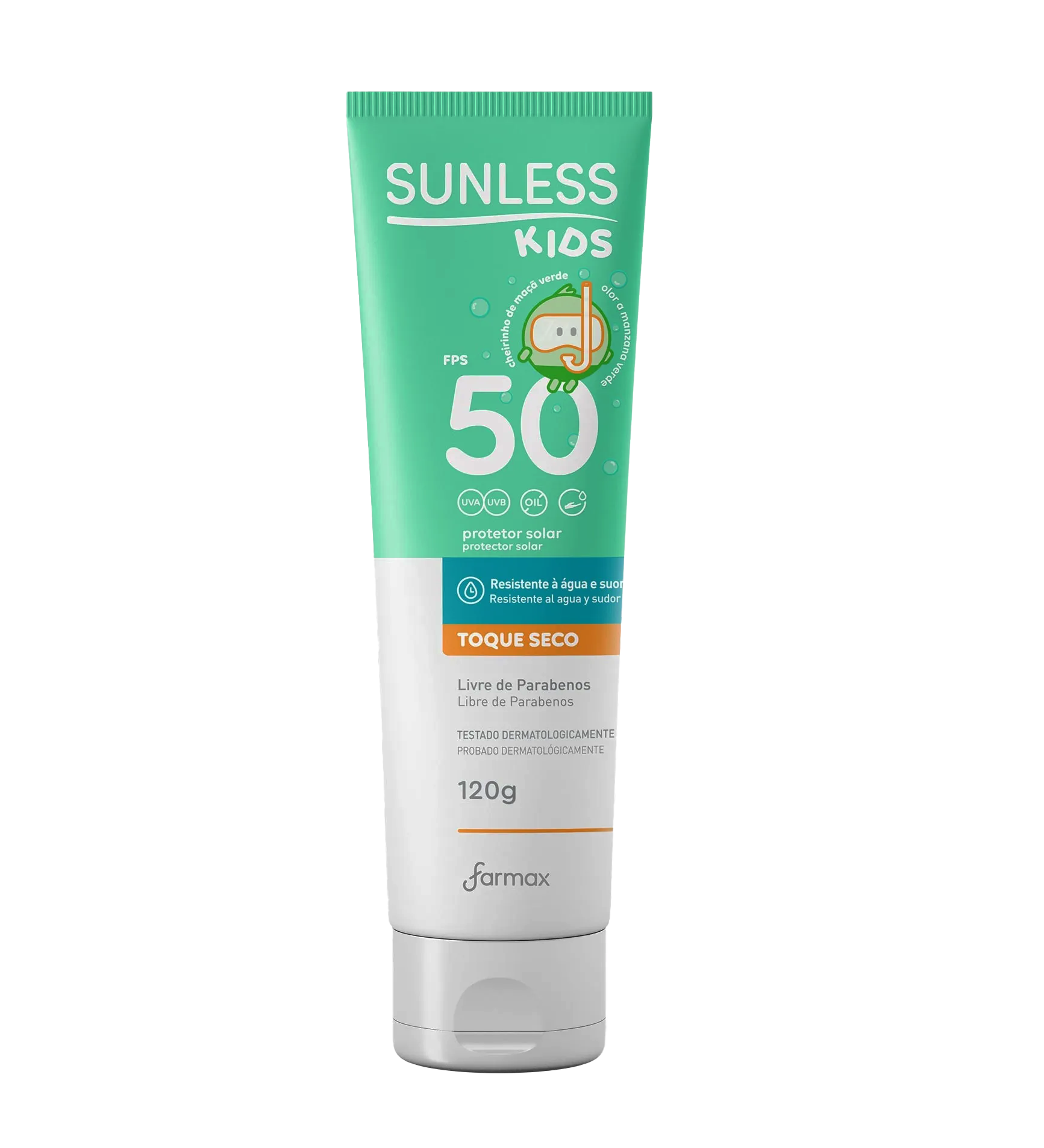 PROTETOR  SOLAR KIDS FPS50 SUNLESS 120G NOVO