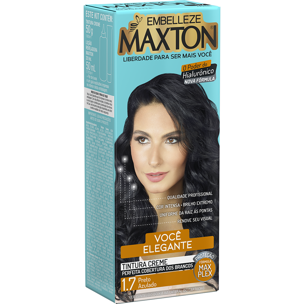 TINTURA MAXTON PRETO AZULADO 1.7 EMBELLEZA