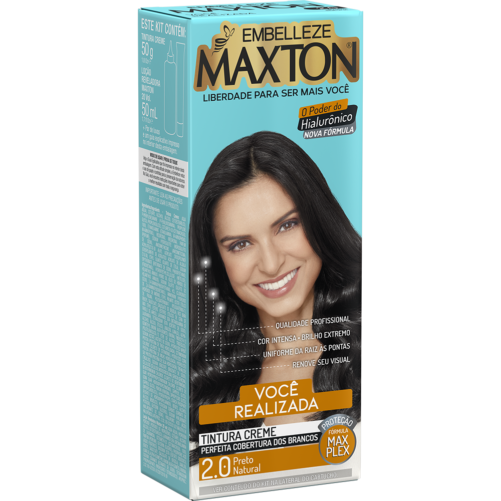 TINTURA MAXTON PRETO NATURAL 2.0 EMBELLEZE
