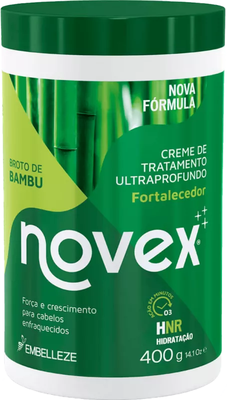 CREME TRATAMENTO NOVEX BROTODEBAMBU 400G EMBELLEZE